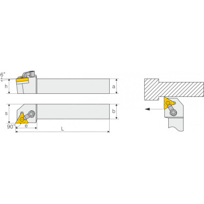 Державка для наружного точения MTGNR 3232 P22 Державка для наружного точения MTGNR 3232 P22