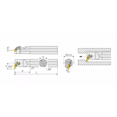 Расточная державка S25R-MVUNL16 Расточная державка S25R-MVUNL16