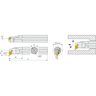 Расточная державка S32S-SDUCR11 Расточная державка S32S-SDUCR11