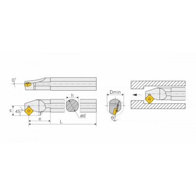 Расточная державка S32S-SSSCL12 Расточная державка S32S-SSSCL12