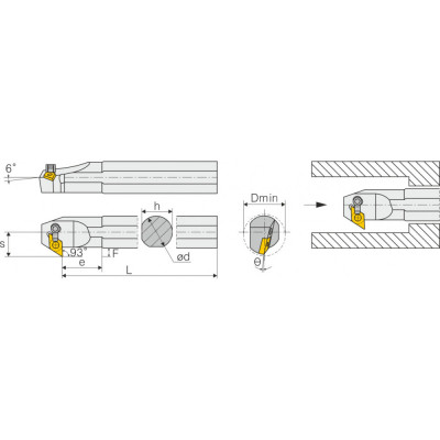 Расточная державка S40T-MDZNL15 Расточная державка S40T-MDZNL15