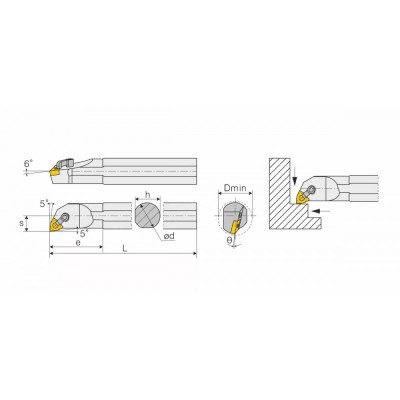 Расточная державка S40T-MWLNL08 Расточная державка S40T-MWLNL08
