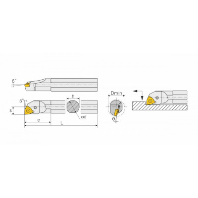 Расточная державка S40T-PWLNR08 Расточная державка S40T-PWLNR08